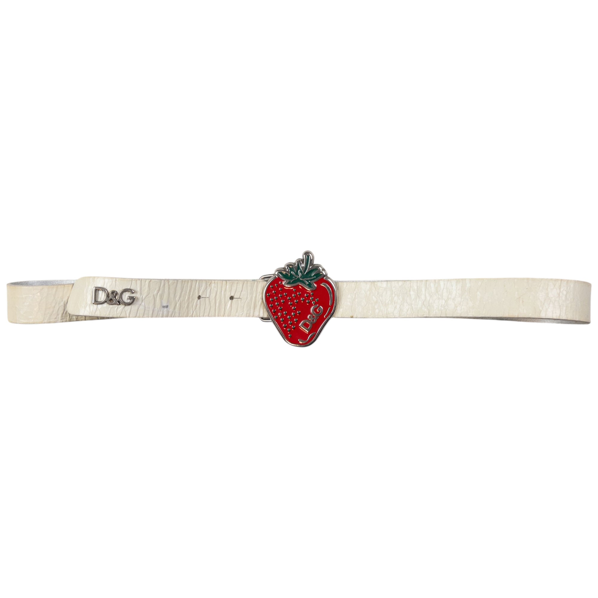 Vintage Dolce & Gabbana Strawberry Buckle Belt Size W36
