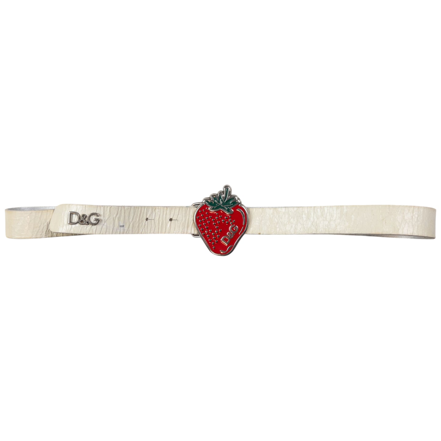 Vintage Dolce & Gabbana Strawberry Buckle Belt Size W36
