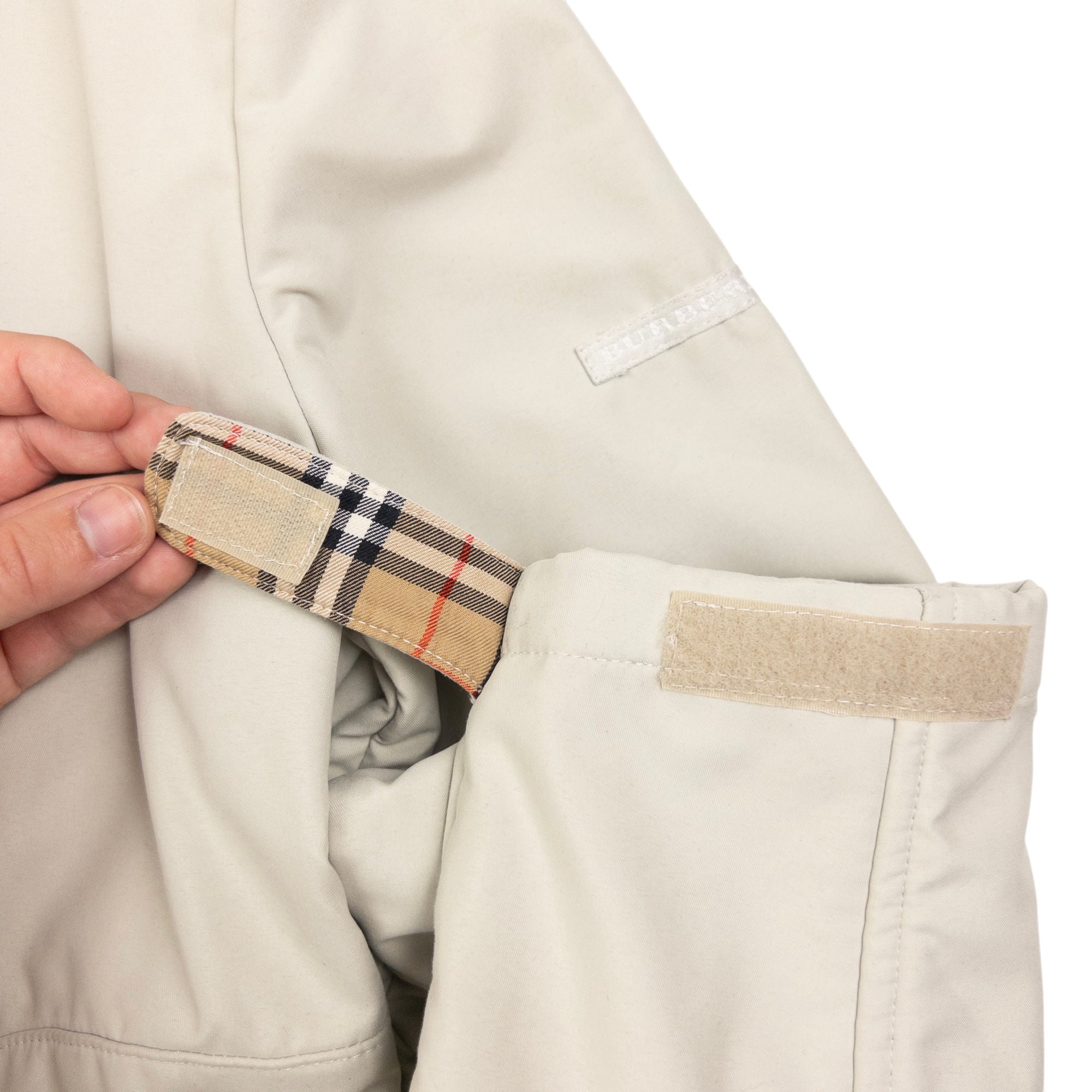 Vintage Burberry Nova Check Detail Fleece Lined Jacket Womens Size S