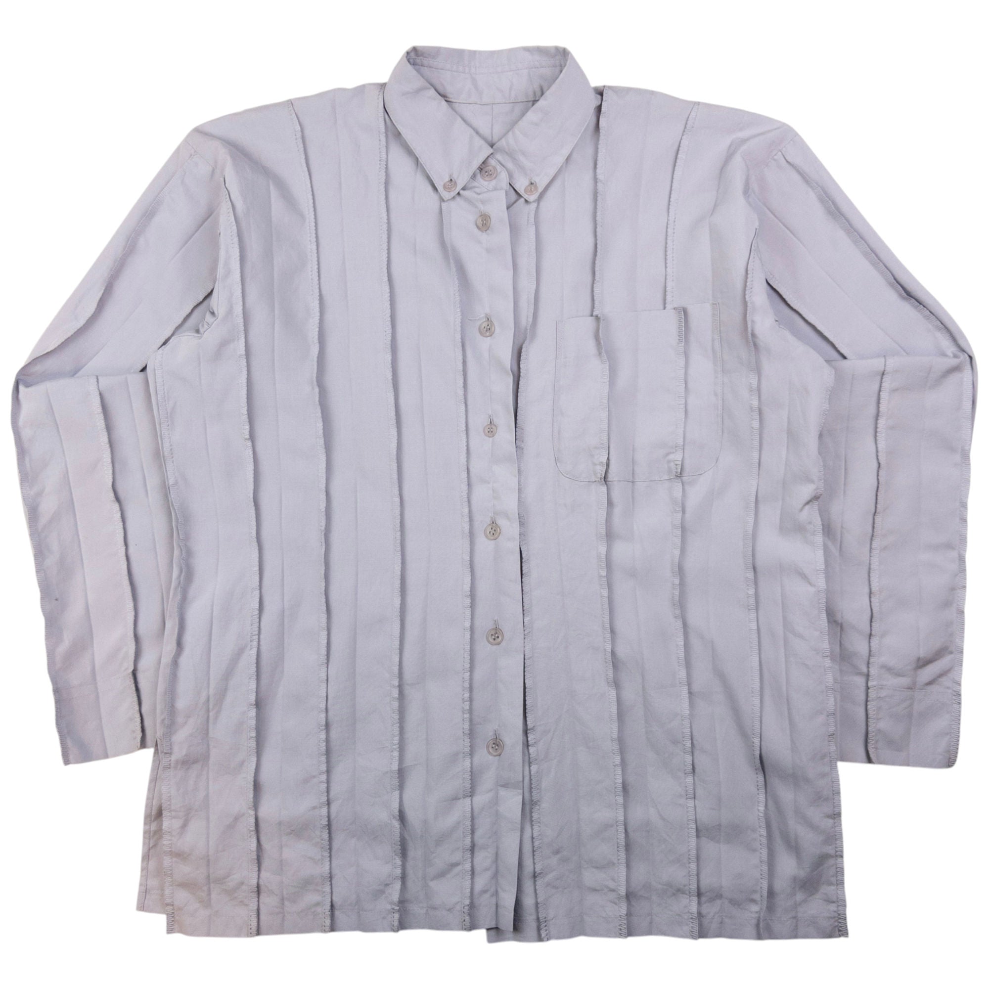 Vintage Issey Miyake Reverse Seam Long Sleeve Button Up Shirt Size M