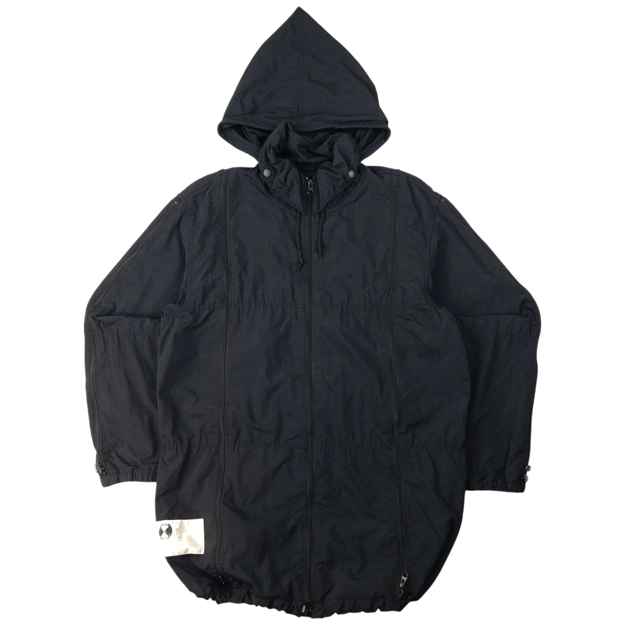 Vintage Final Home Multi Zip Hooded Jacket Size M