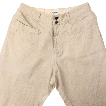 Vintage Plantation By Issey Miyake Lightweight Linen Trousers Size W30