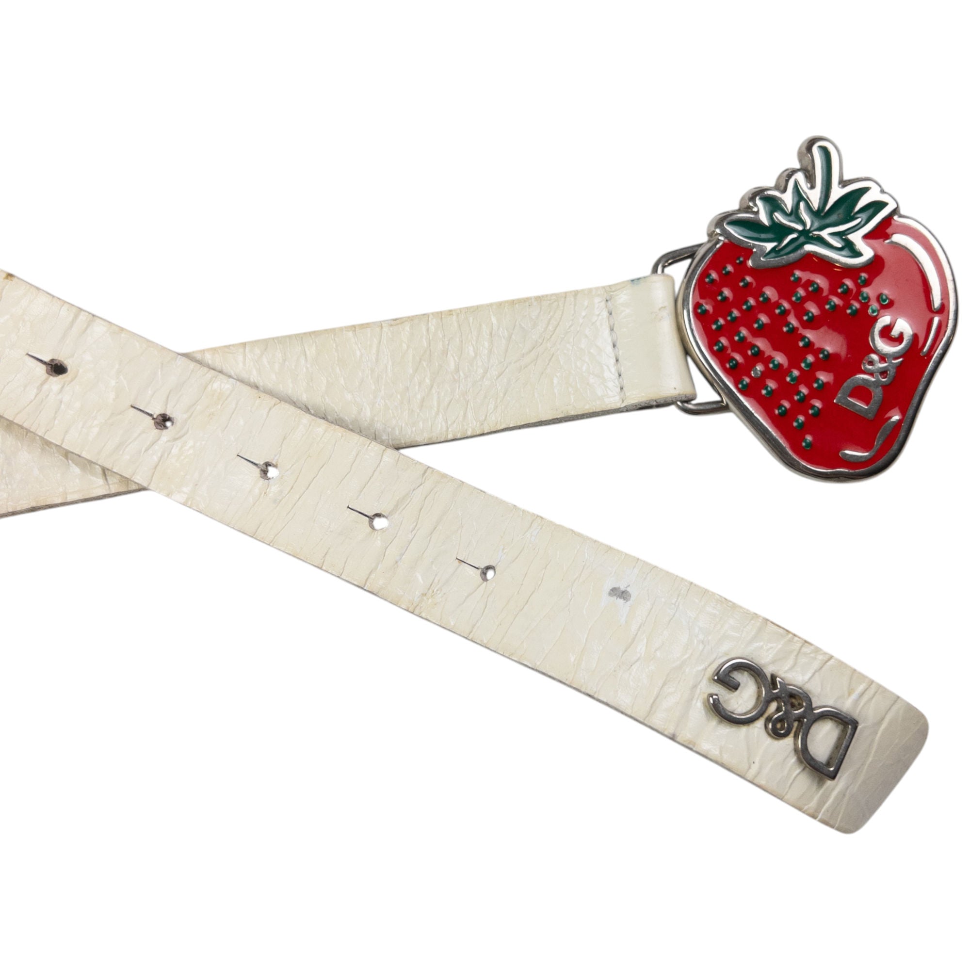 Vintage Dolce & Gabbana Strawberry Buckle Belt Size W36