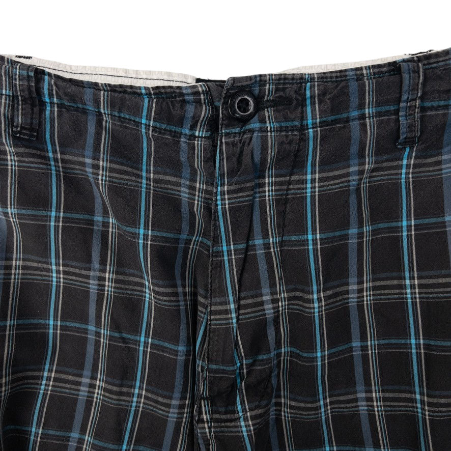 Vintage Stussy Checked Cargo Shorts Size W35