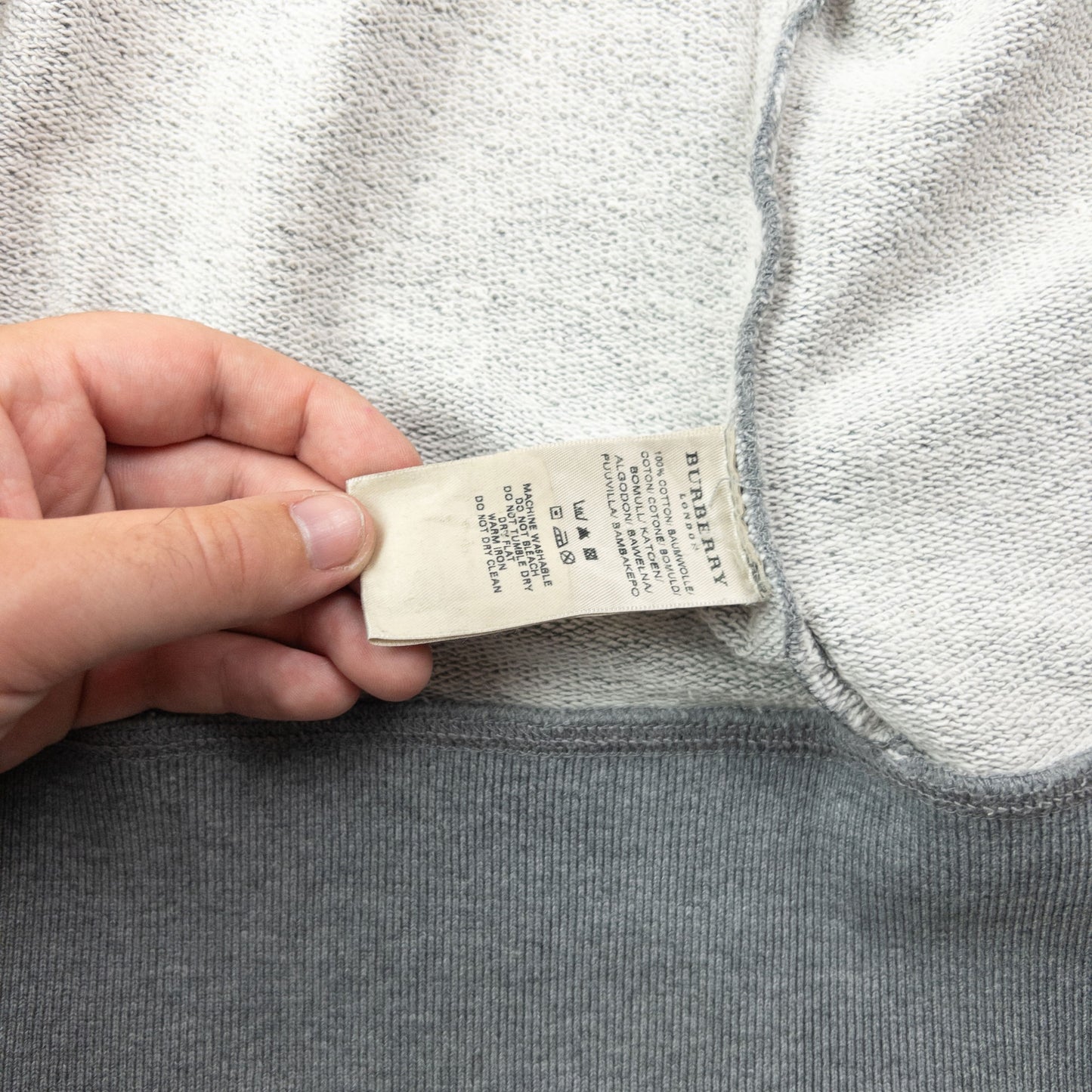 Vintage Burberry Zip Up Hoodie Size M