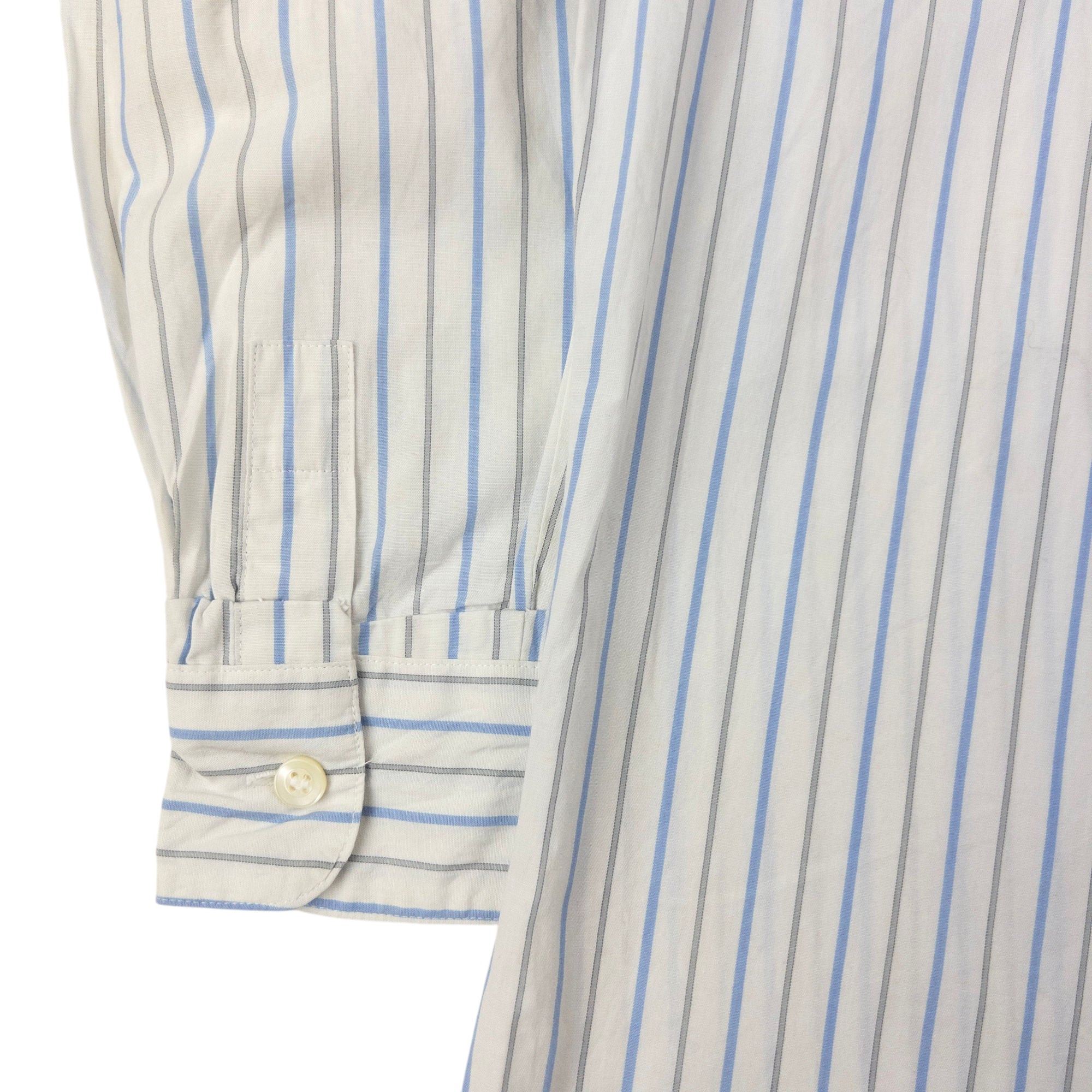 Vintage Issey Miyake Striped Long Sleeve Button Up Shirt Size S