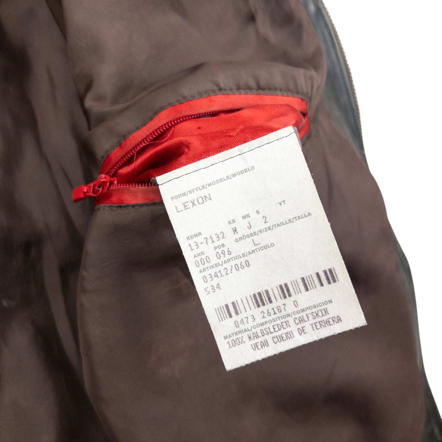 Vintage 90s Hugo Boss Zip Up Leather Jacket Size S