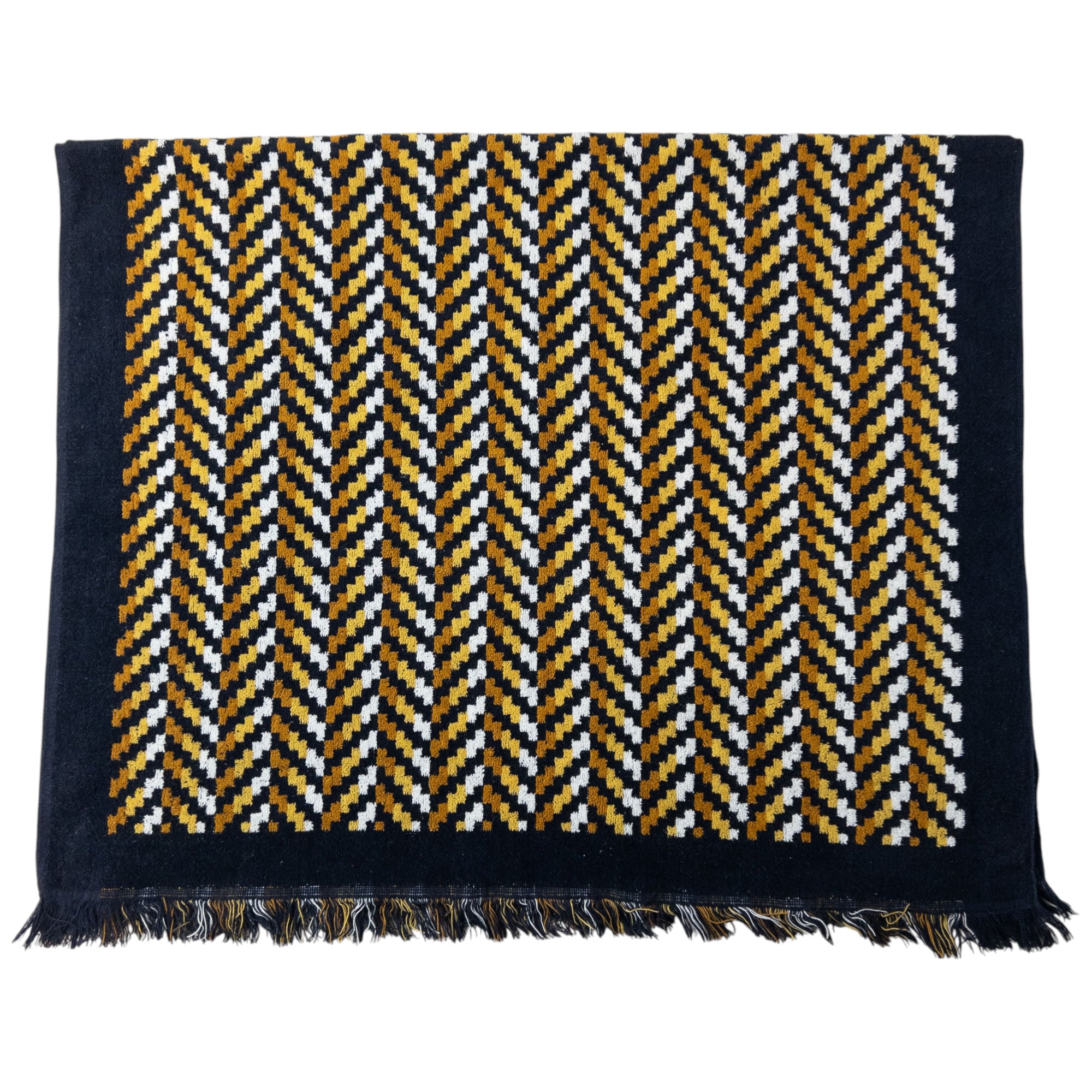 Vintage YSL Yves Saint Laurent Chevron Towel