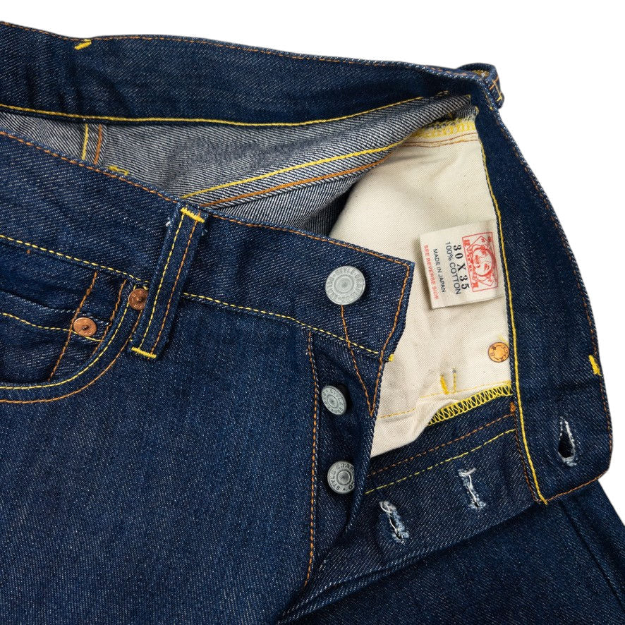 Vintage Evisu Double Football Gull Embroidered Japanese Denim Jeans Size W28