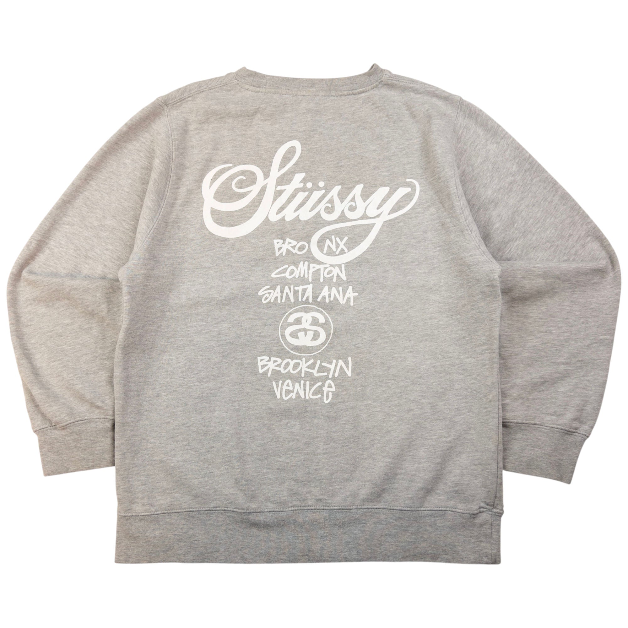 Vintage Stussy World Tour Graphic Sweatshirt Size S