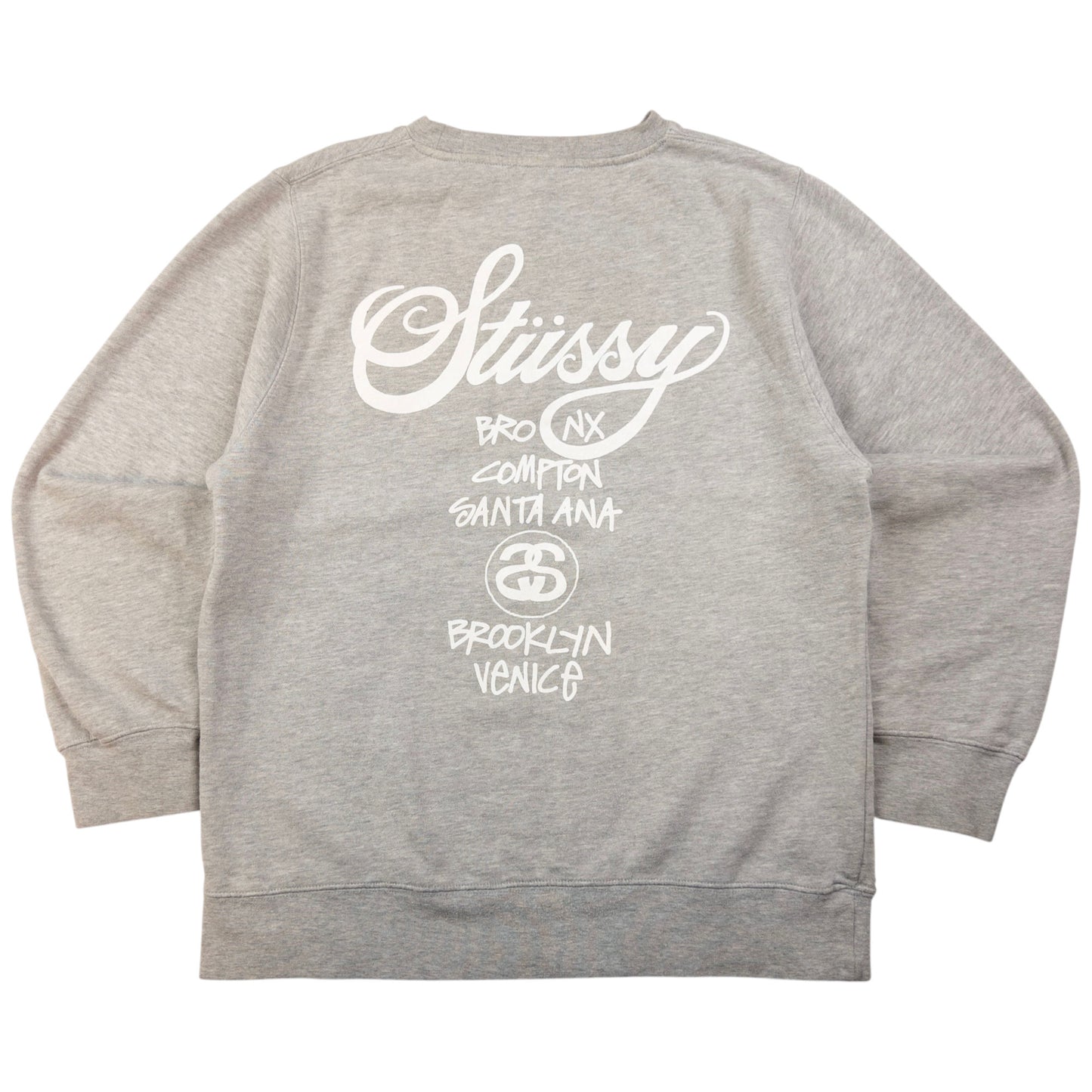Vintage Stussy World Tour Graphic Sweatshirt Size S