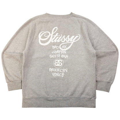 Vintage Stussy World Tour Graphic Sweatshirt Size S
