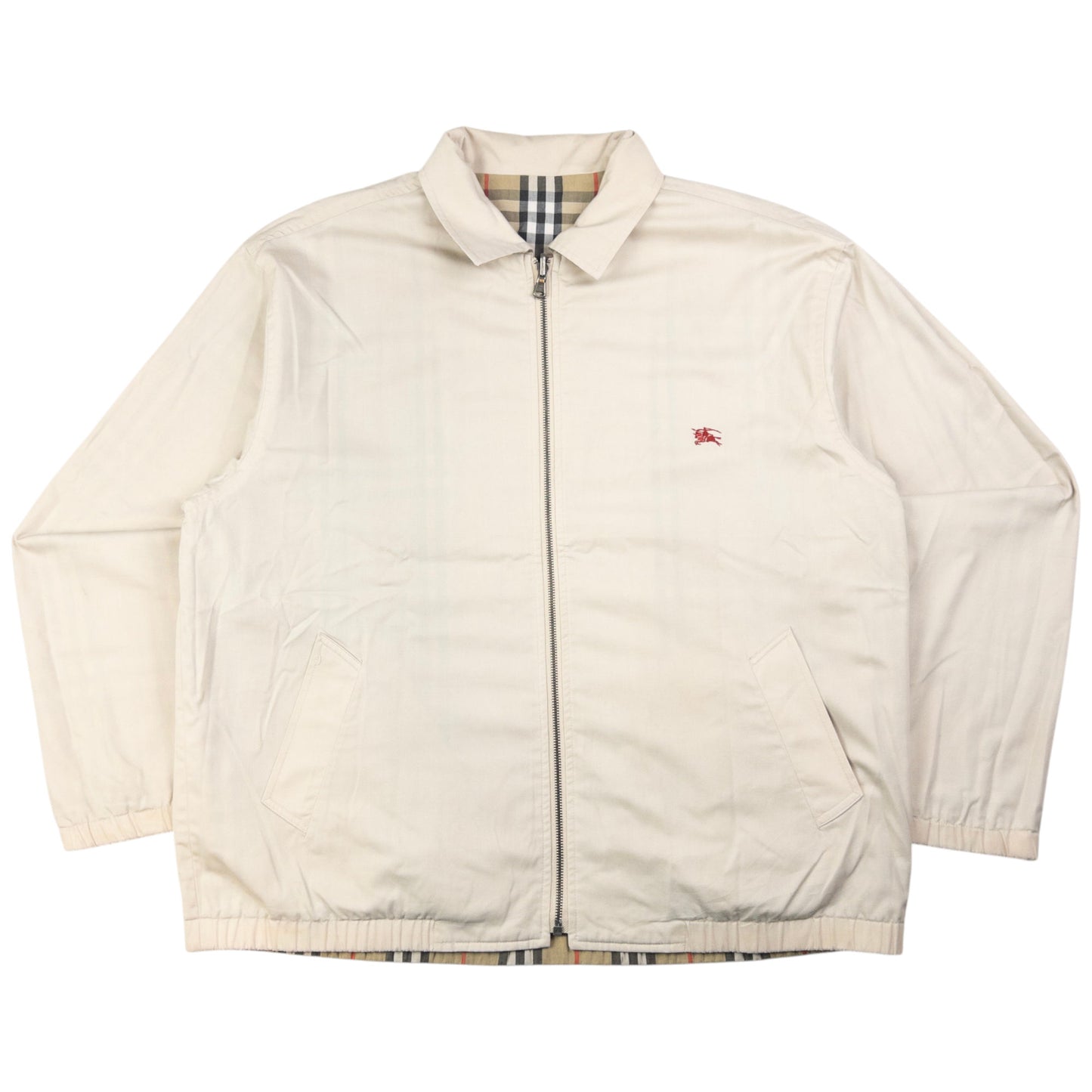 Vintage Burberry Nova Check Reversible Zip Up Jacket Size L