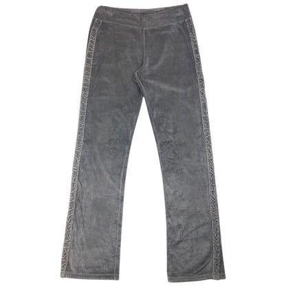 Vintage Burberry Ruched Velour Zip Up Hoodie & Joggers Set Womens Size S