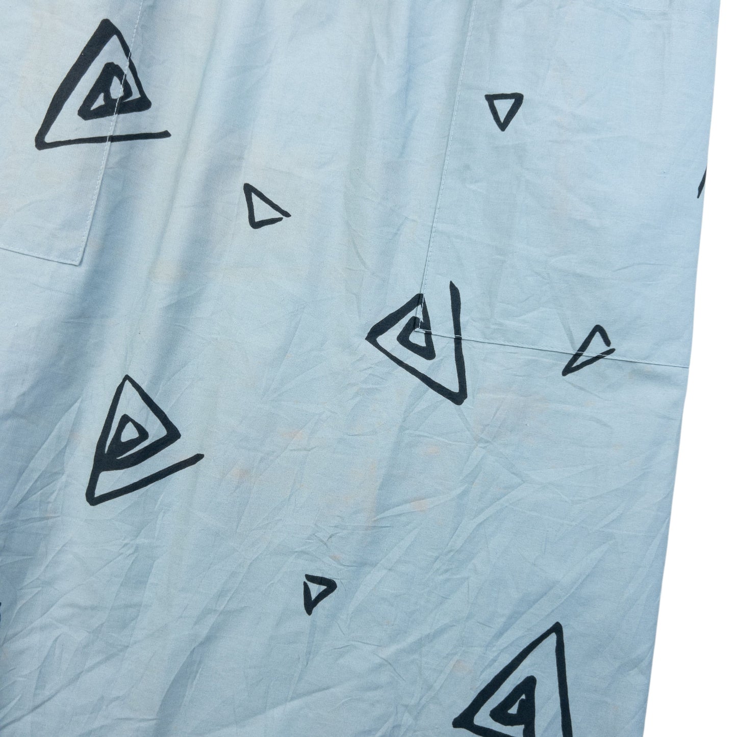 Vintage 90s Issey Miyake Triangle Print Tie Back Apron