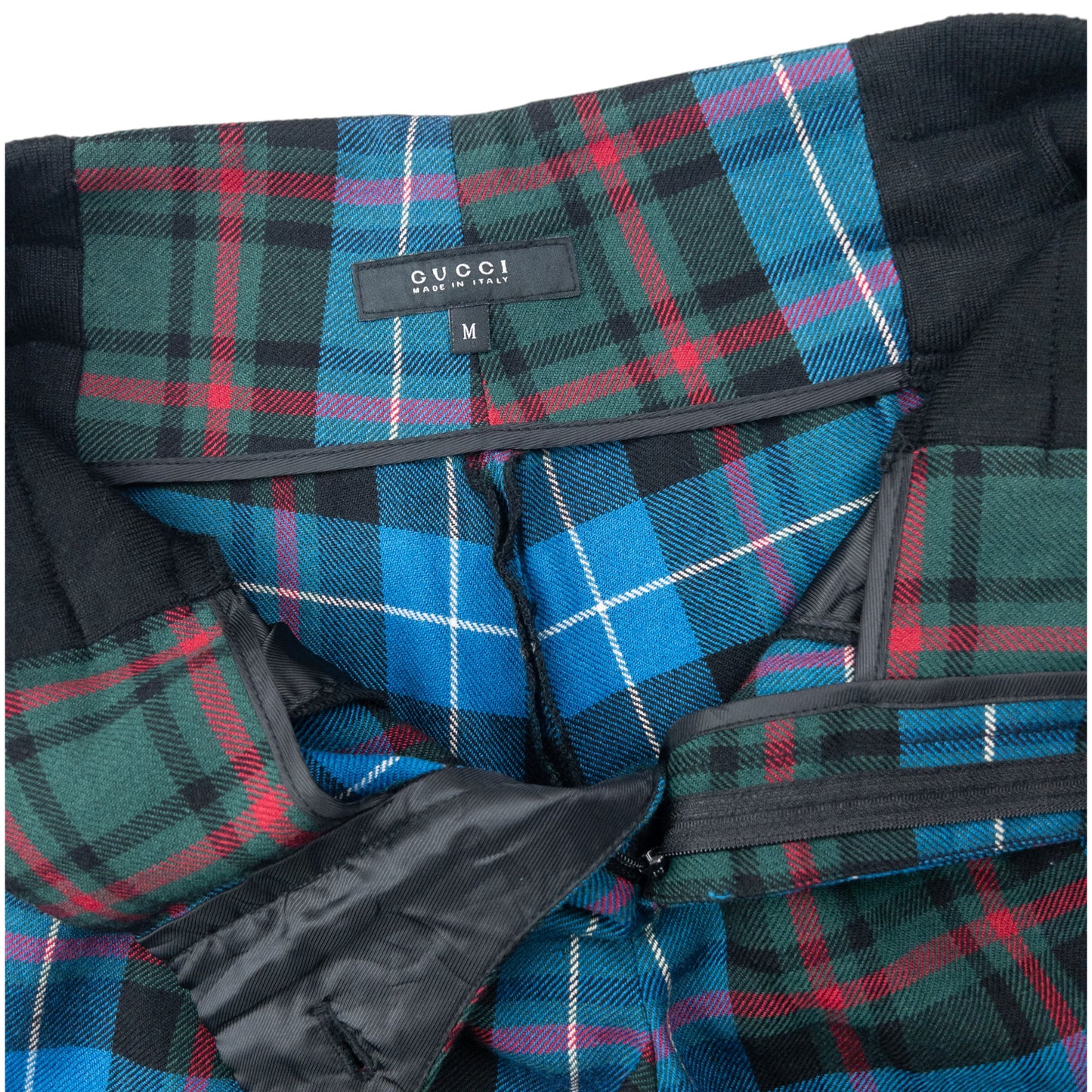 Vintage 2000s Gucci Checkered Wool Trousers Size M