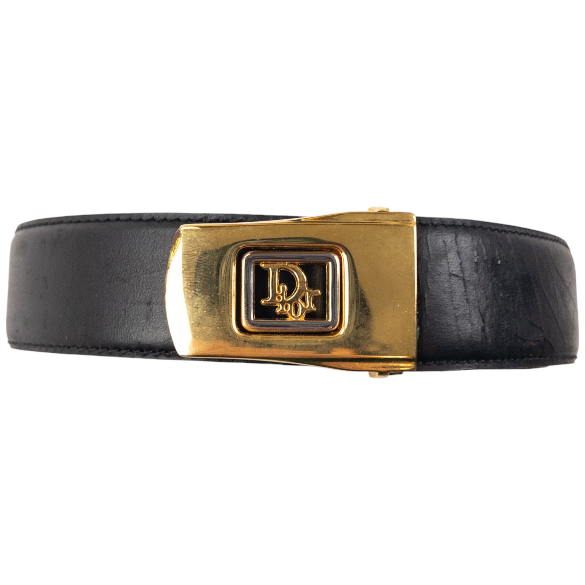 Vintage Dior Leather Belt Size W38