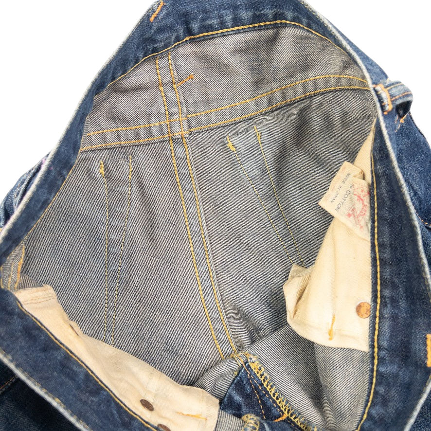 Vintage Evisu Donna Gull Smiley Face Japanese Denim Jeans Womens Size W31