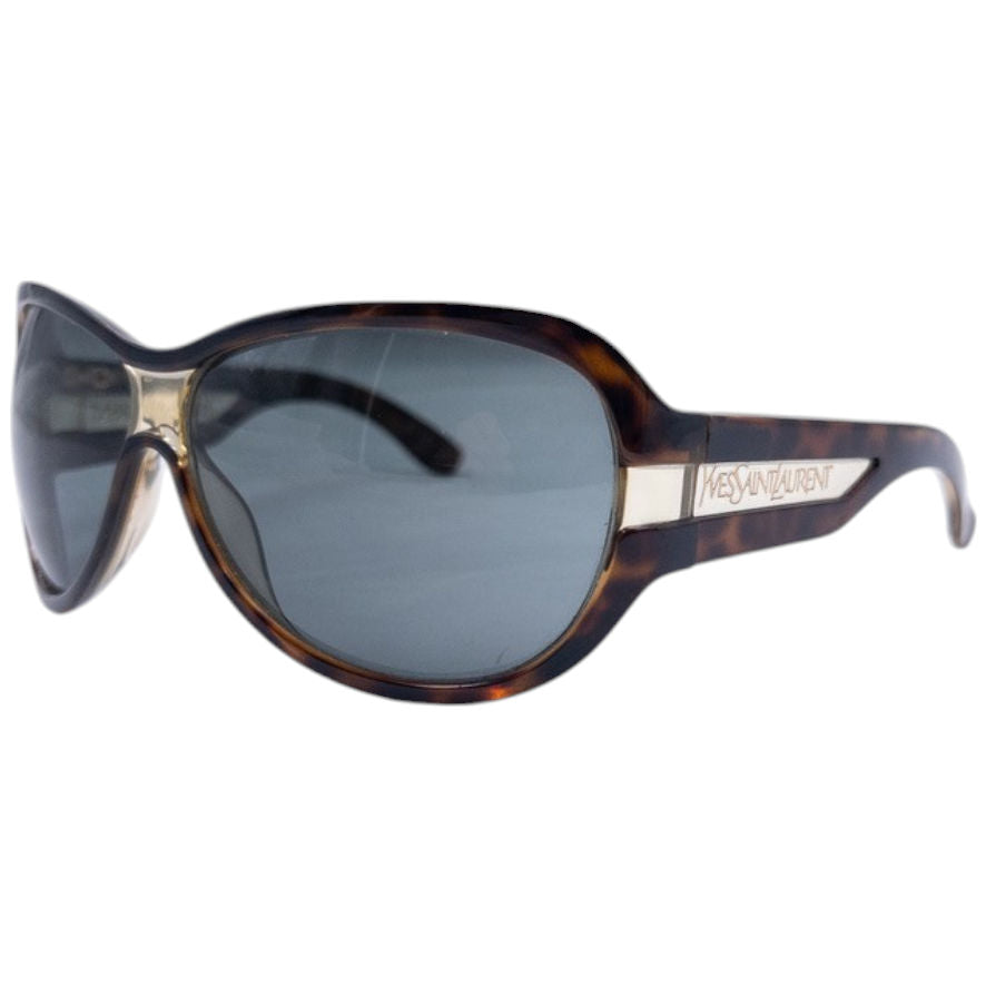 Vintage YSL Yves Saint Laurent Tortoise Shell Sunglasses