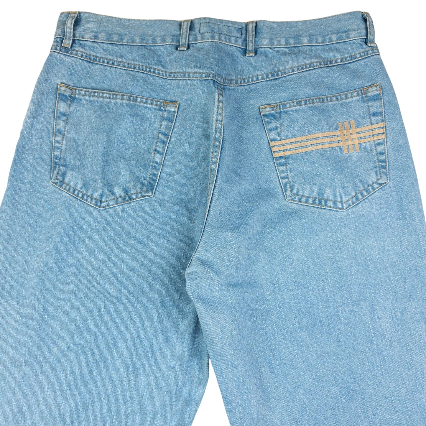 Vintage Burberry Embroidered Denim Jeans Size W33