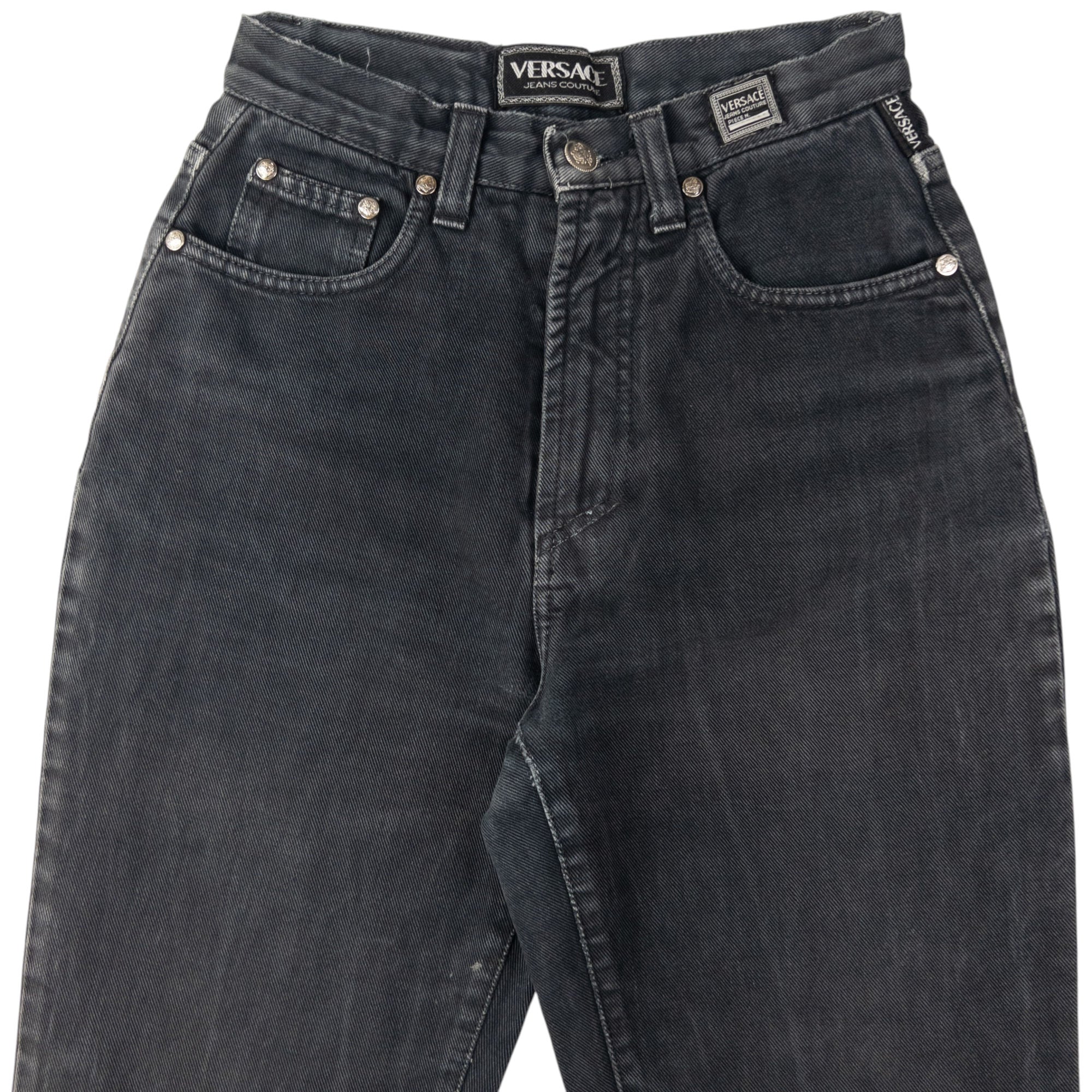 Vintage Versace Jeans Couture Denim High Waisted Jeans Womens Size W24