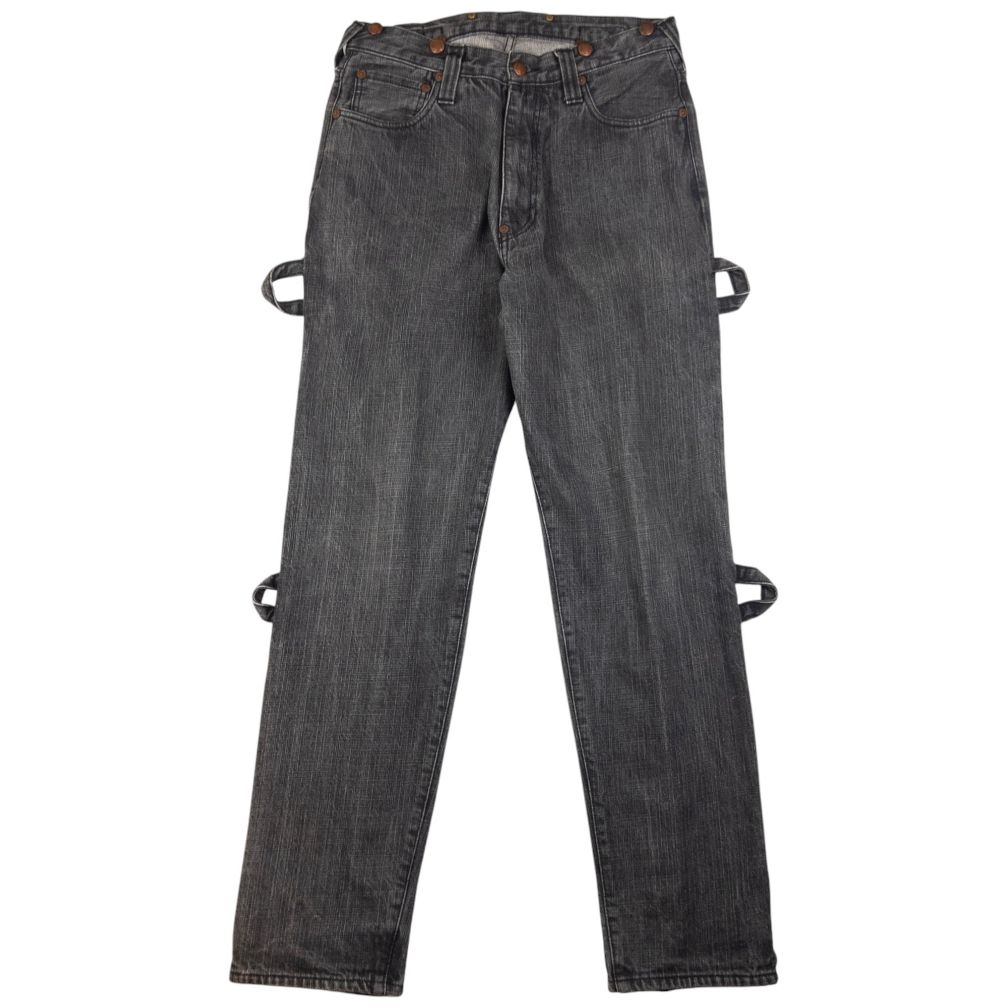 Vintage Evisu Zip Bondage Double Gull Japanese Denim Jeans Size W29