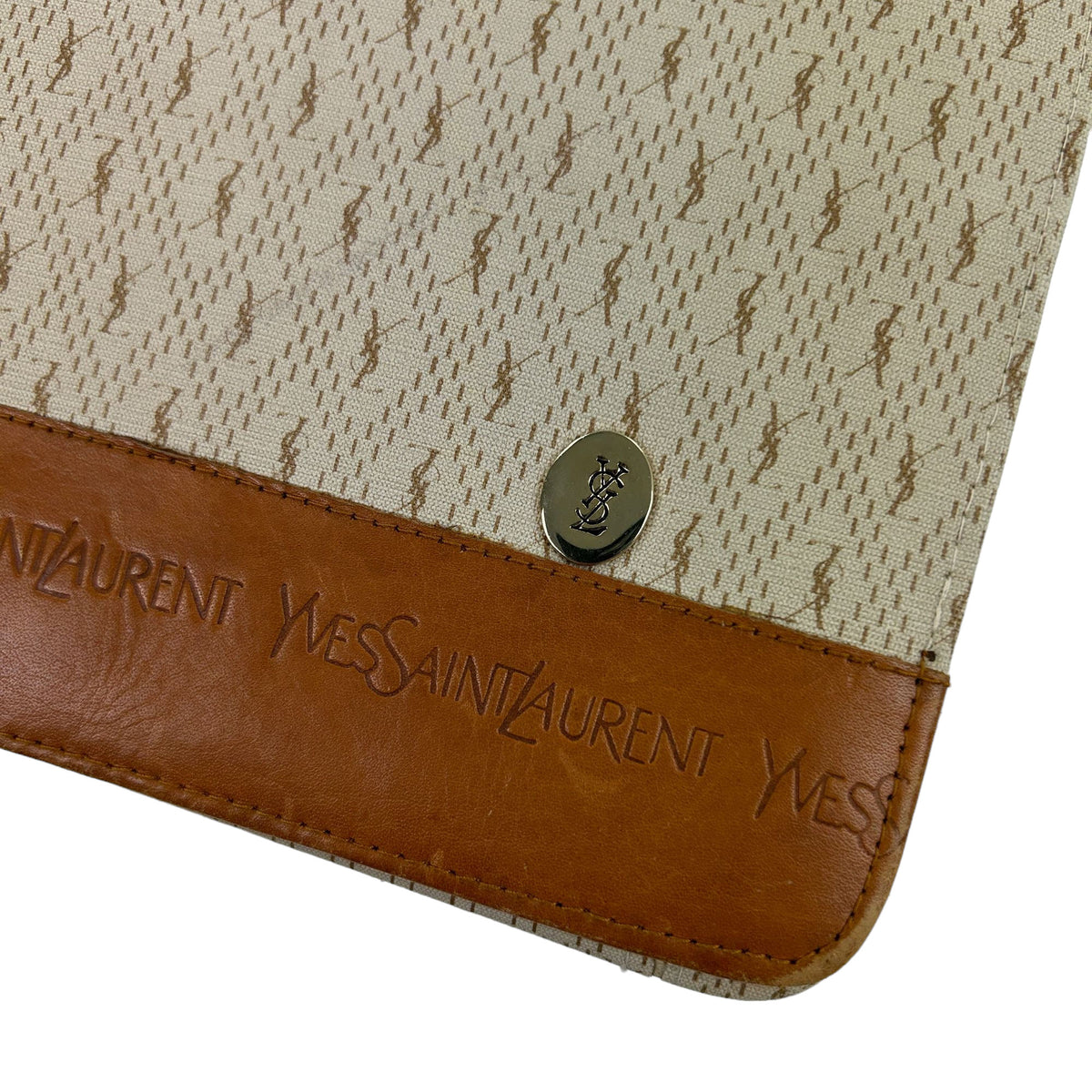 Vintage Yves Saint Laurent Monogram Shoulder Bag