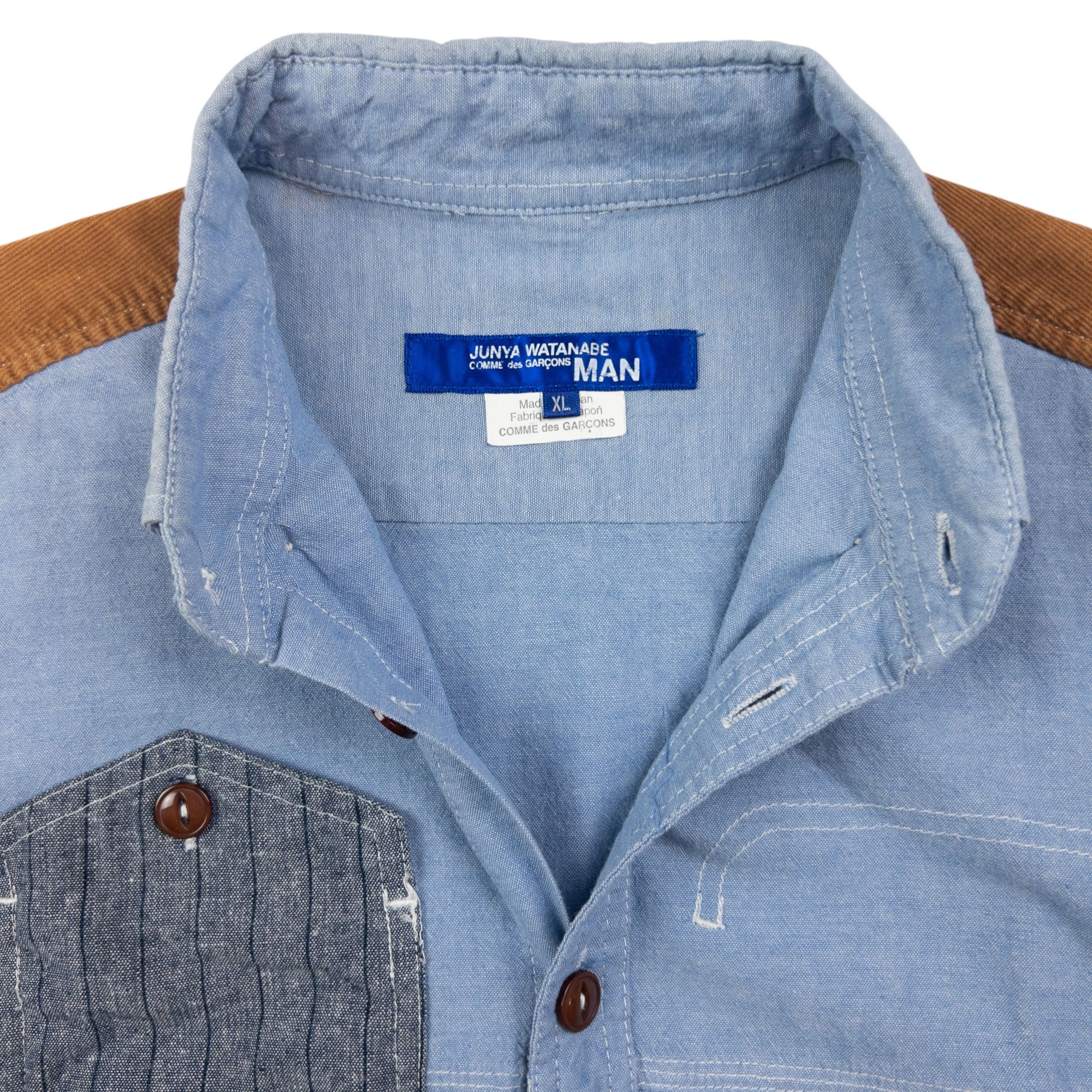 Vintage Junya Watanabe X Comme Des Garçons MAN Long Sleeve Button Up Shirt Size S