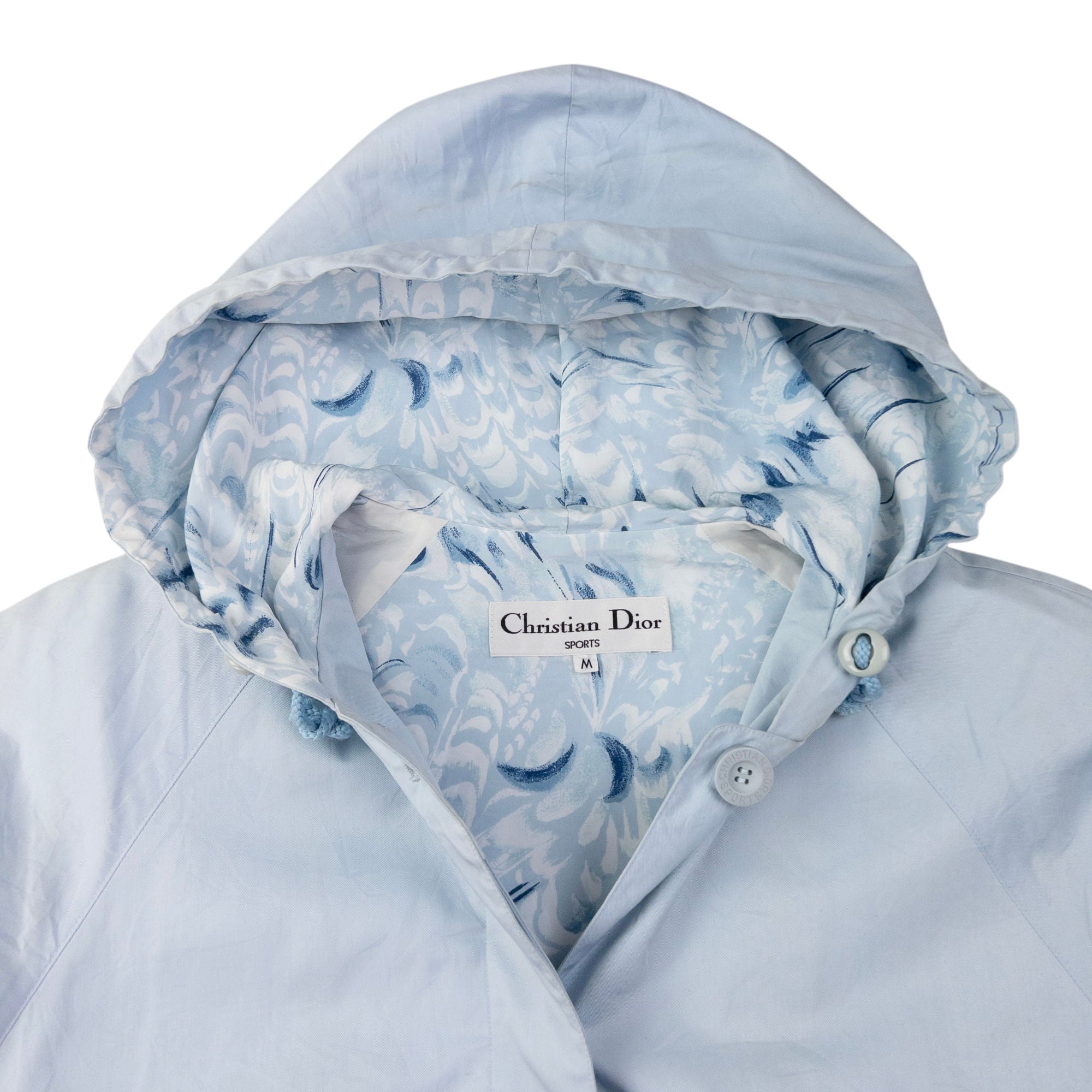 Vintage Dior Sports Embroidered Button Up Jacket Womens Size M