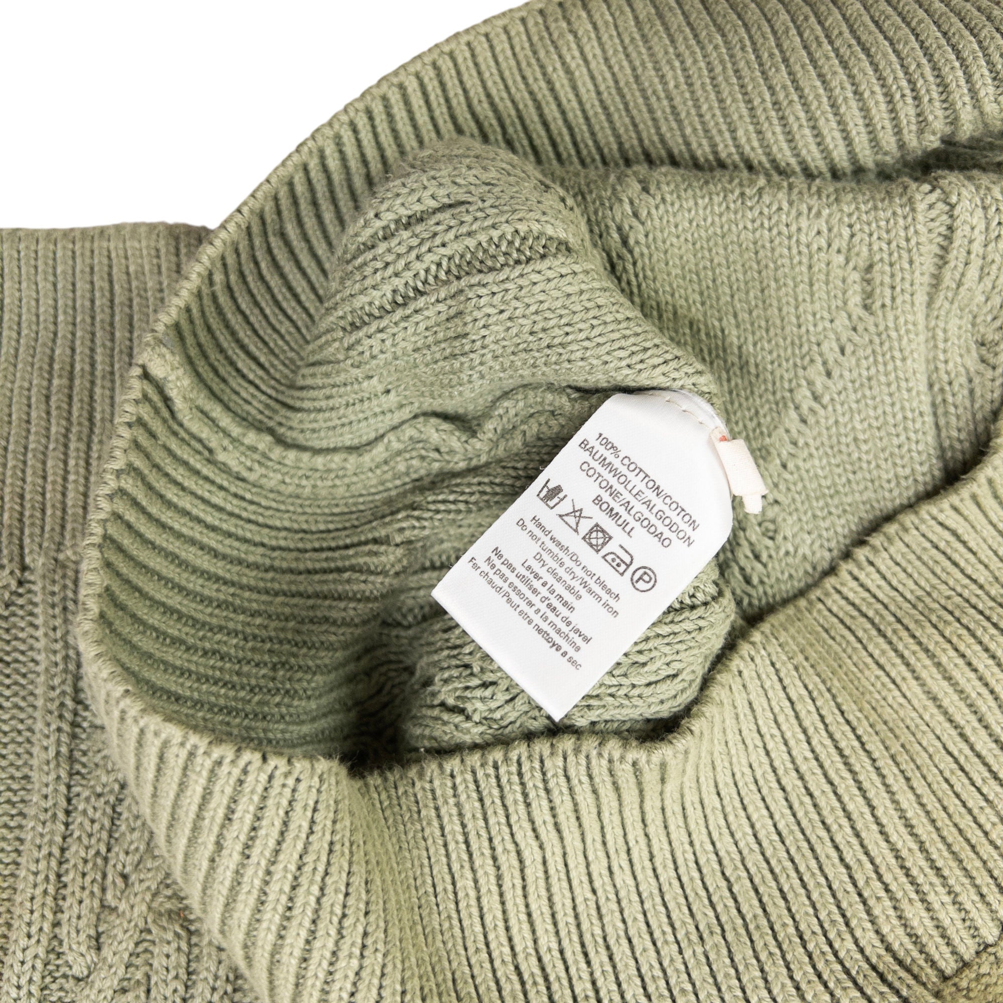 Vintage Burberry Embroidered Flag Cable Knit Jumper Size XL