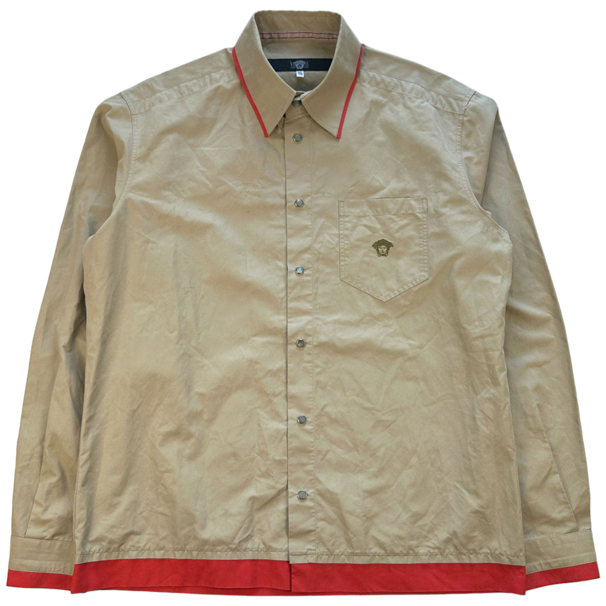 Vintage Versace Snap Button Shirt Size XL