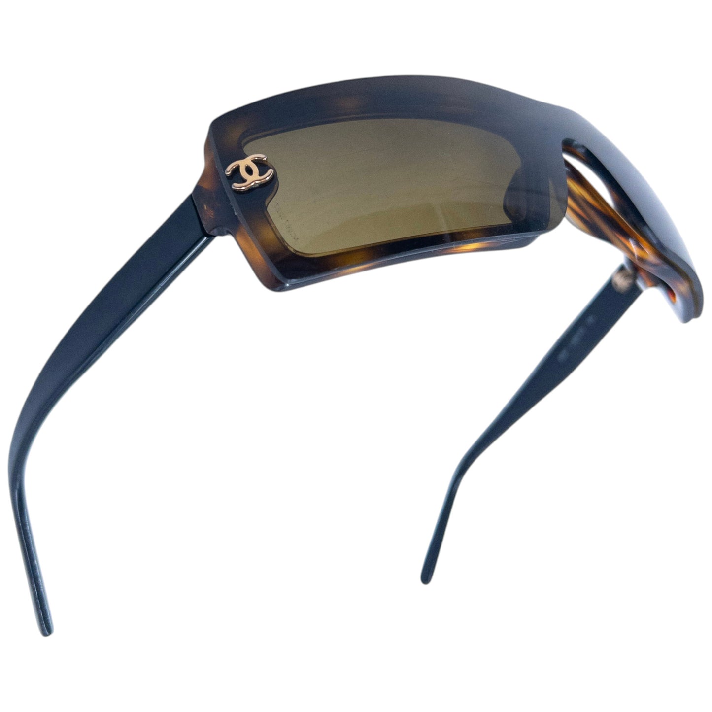 Vintage Chanel Layered Tortoise Shell Sunglasses