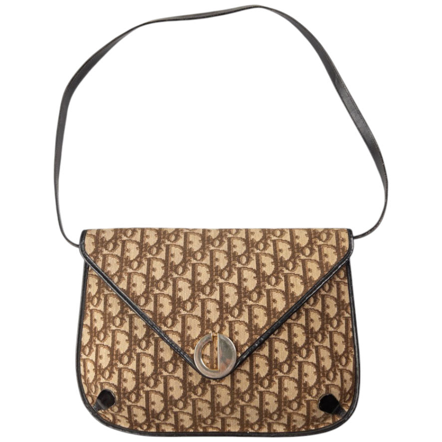 Vintage Dior Monogram Shoulder Bag
