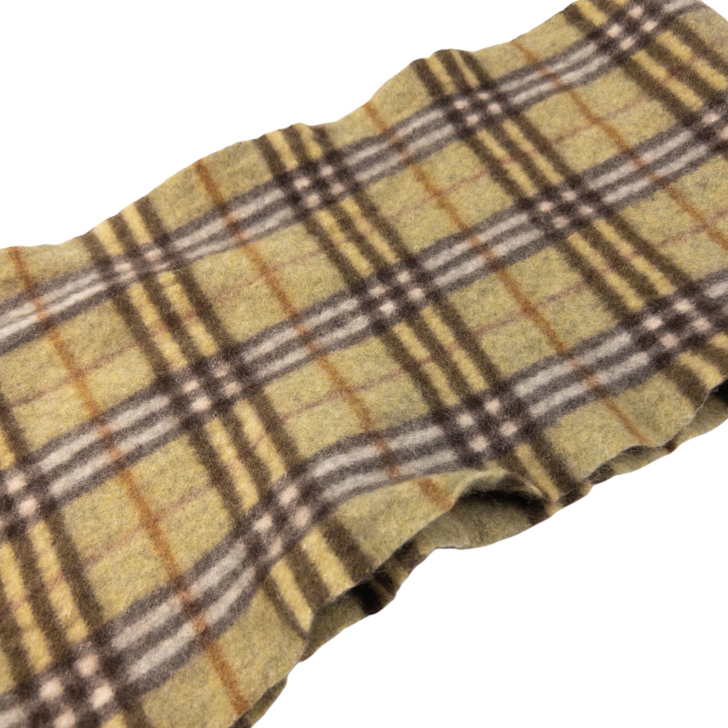Vintage Burberry Nova Check Cashmere Tassel Scarf
