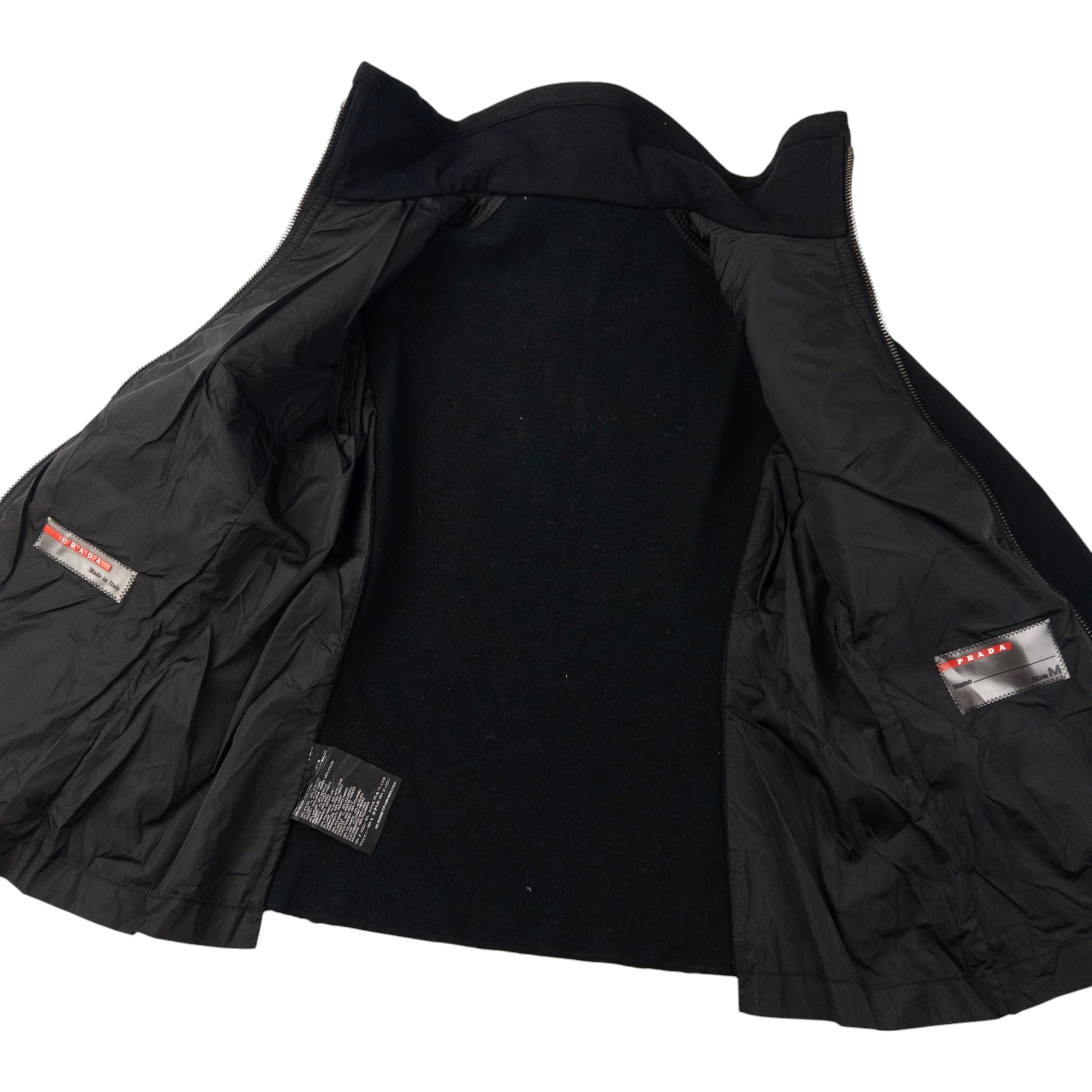 Vintage Prada Sport Cropped Zip Up Jacket Womens Size S