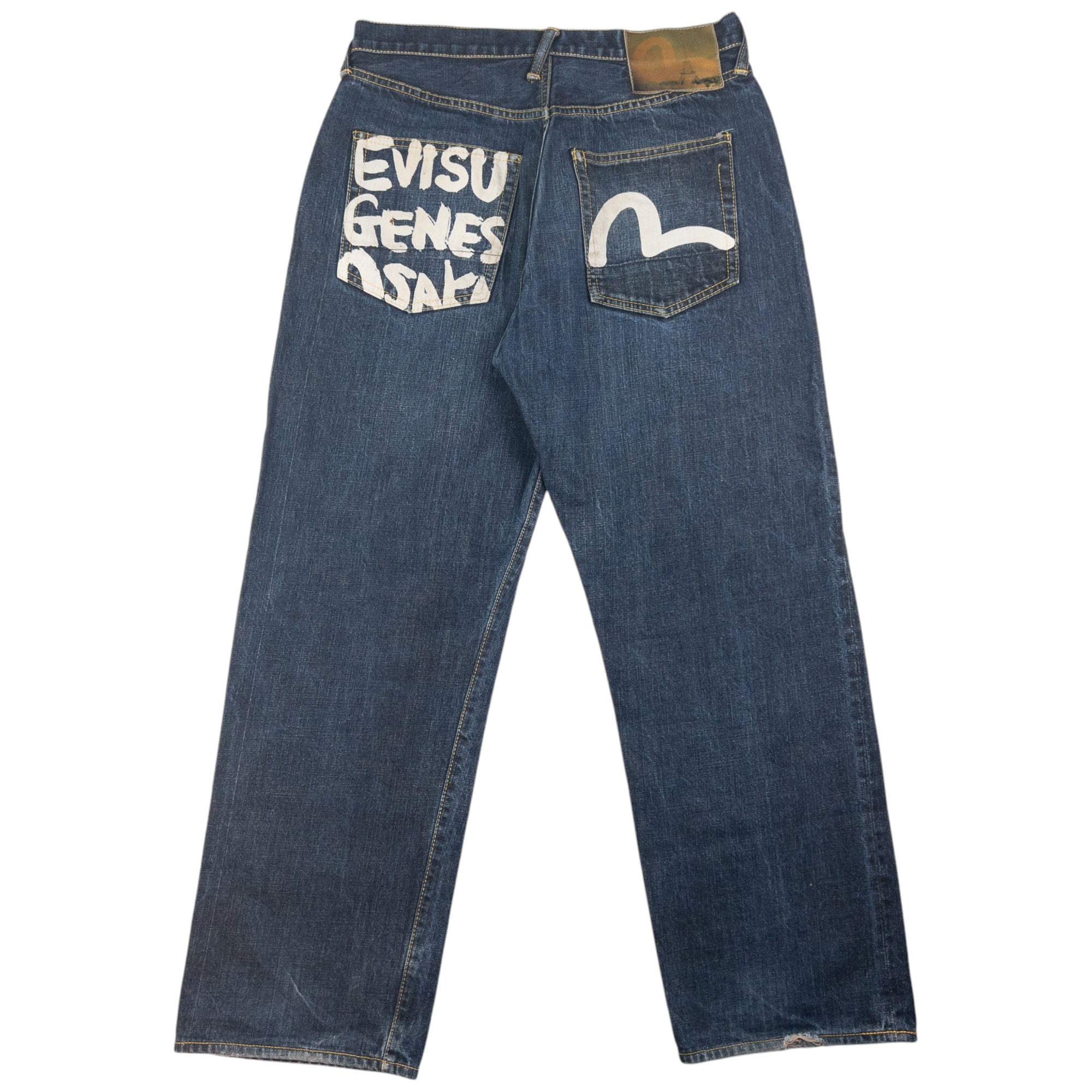 Vintage Evisu Genes Osaka Gull Japanese Denim Jeans Size W31