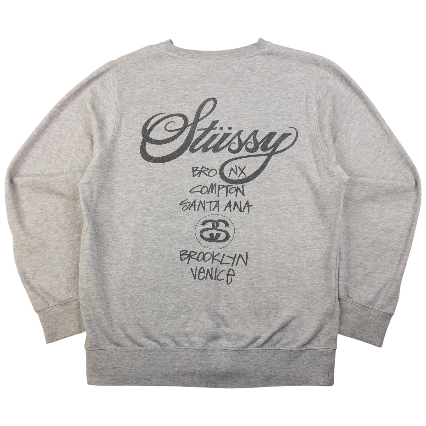 Vintage Stussy World Tour Graphic Sweatshirt Size S
