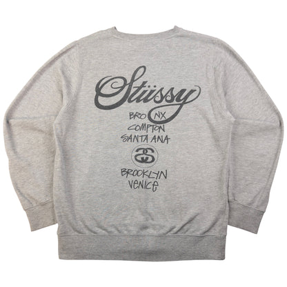 Vintage Stussy World Tour Graphic Sweatshirt Size S