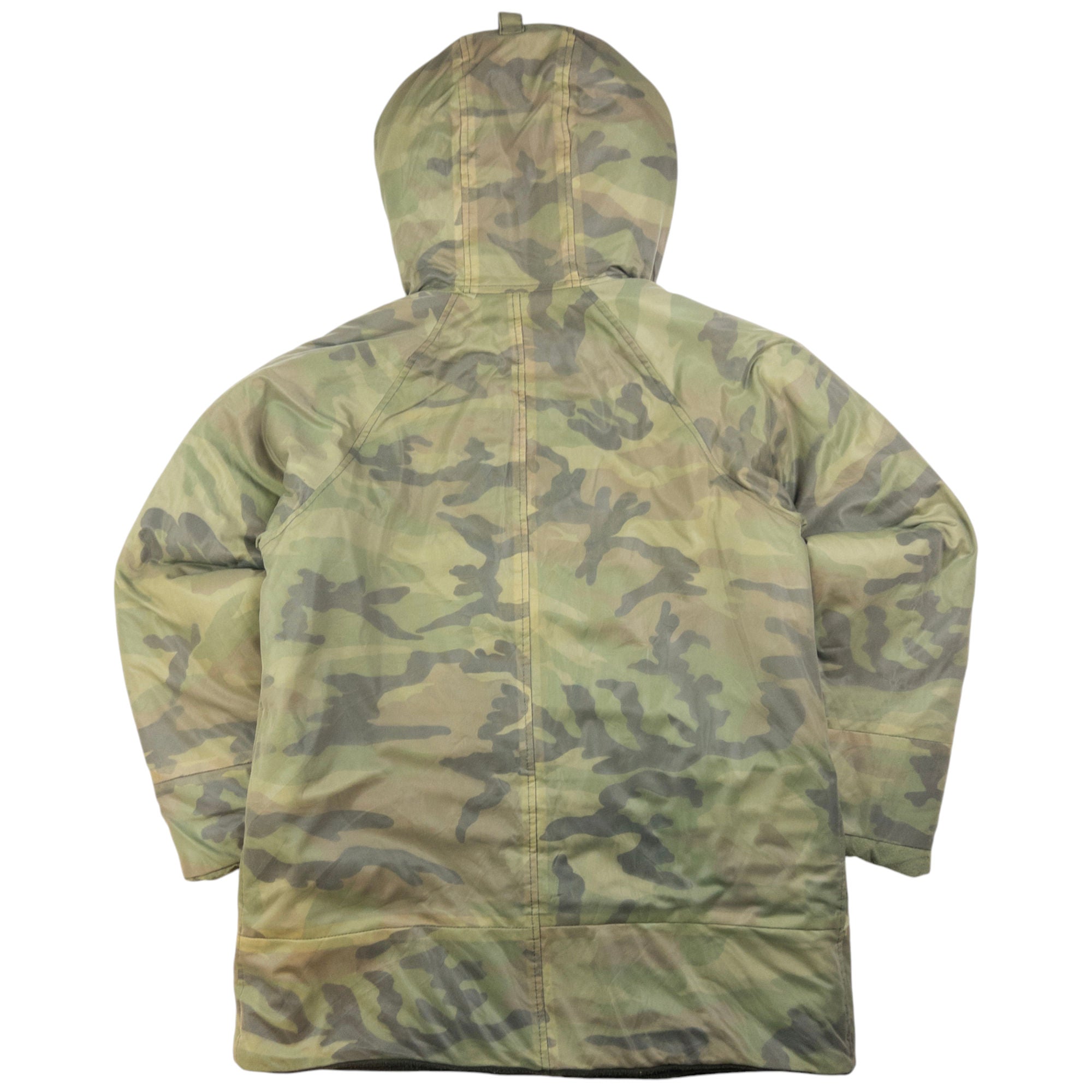 Vintage Final Home By Issey Miyake Fleece Lined Double Mesh Layer Camo Jacket Size S