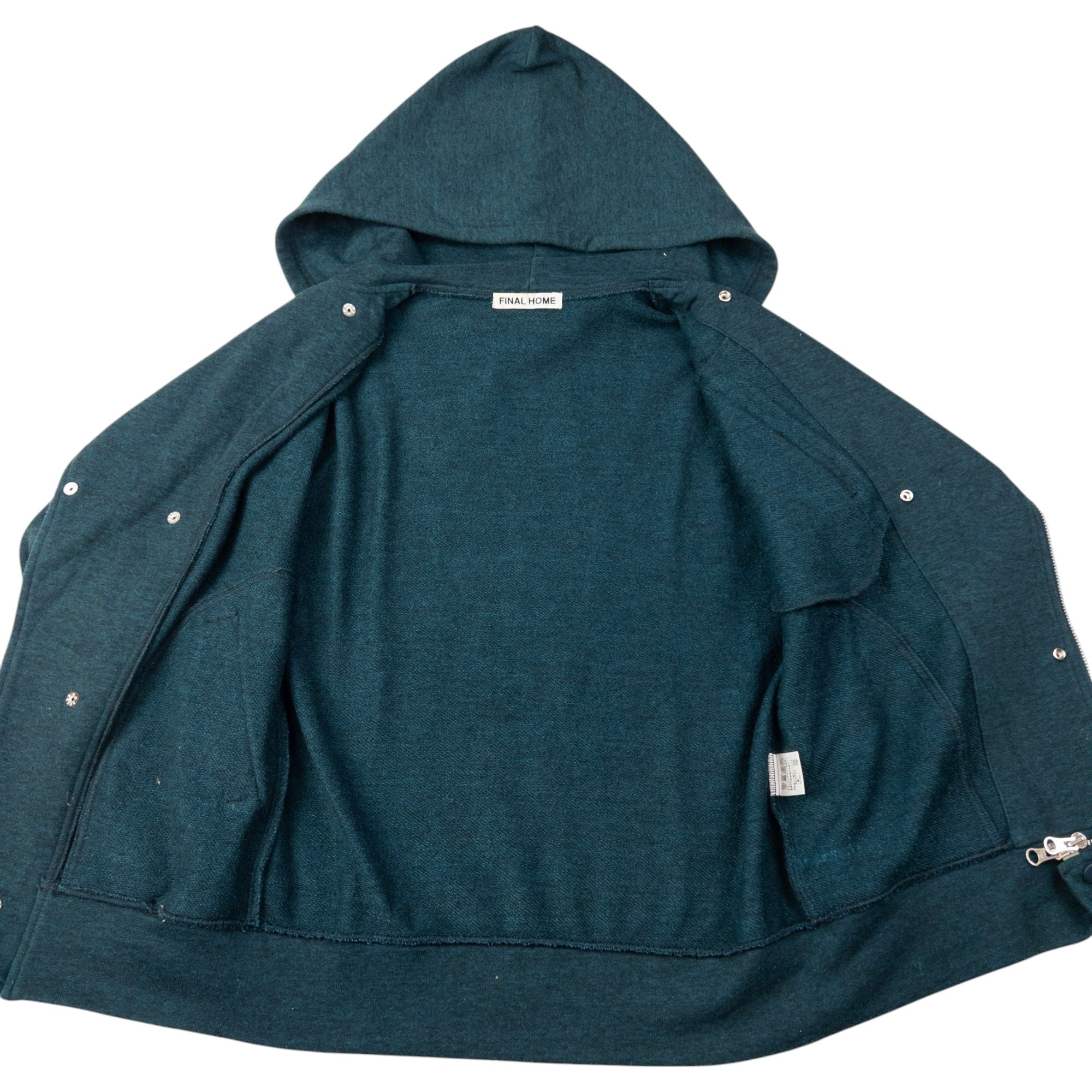 Vintage Final Home By Issey Miyake Asymmetric Zip Up Hoodie Size XS