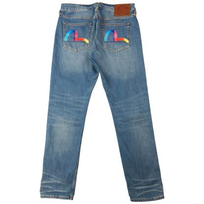 Vintage Evisu Double Gull Japanese Denim Jeans Size W32