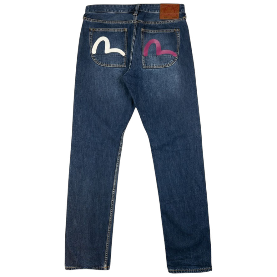 Vintage Evisu Double Gull Japanese Denim Jeans Size W34