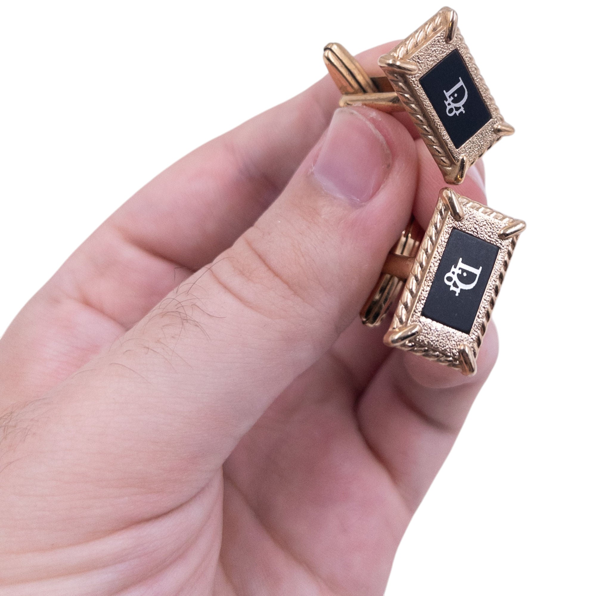Vintage Dior Embossed Cufflinks