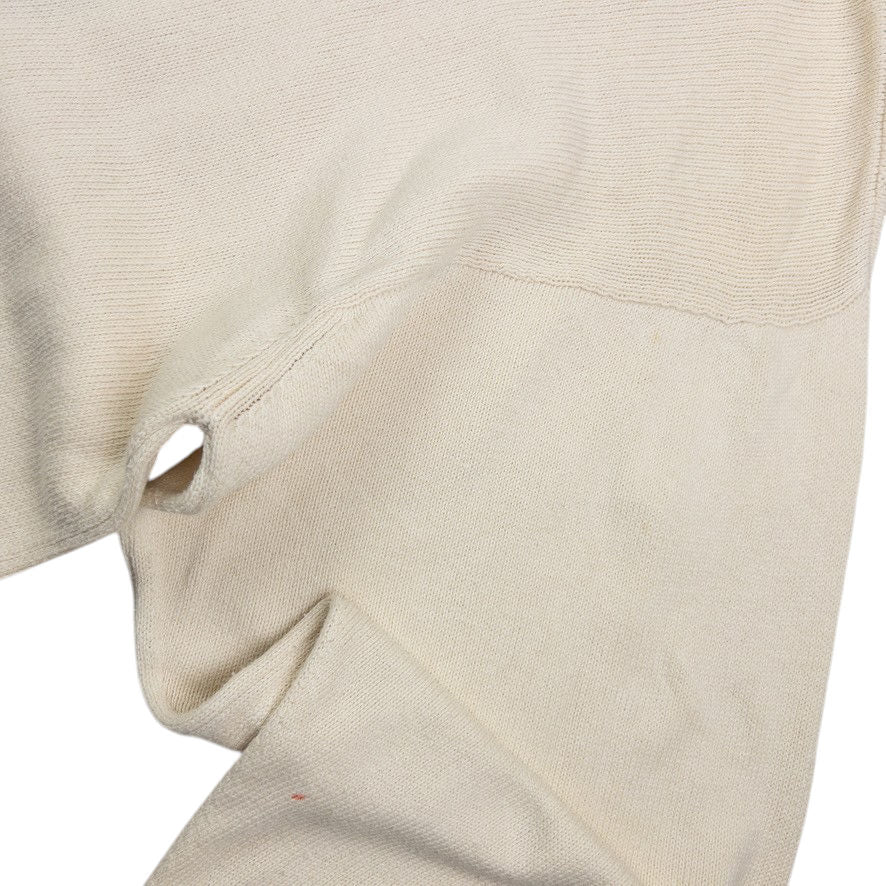 Vintage Burberry Embroidered Cable Knit Jumper Size XL