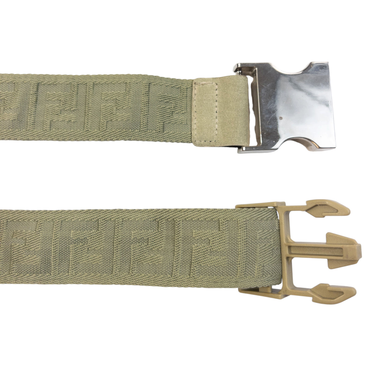 Vintage 2000s Fendi Monogram Buckle Belt Size L