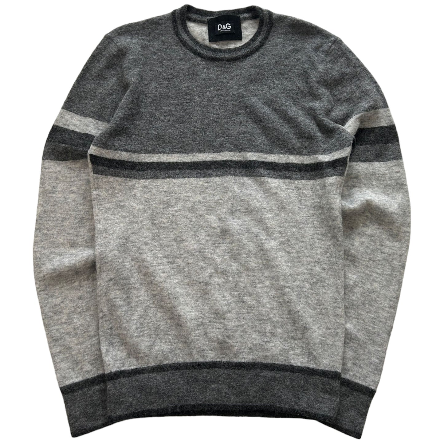 Vintage Dolce And Gabbana Block Striped Knit Jumper Woman's Size M