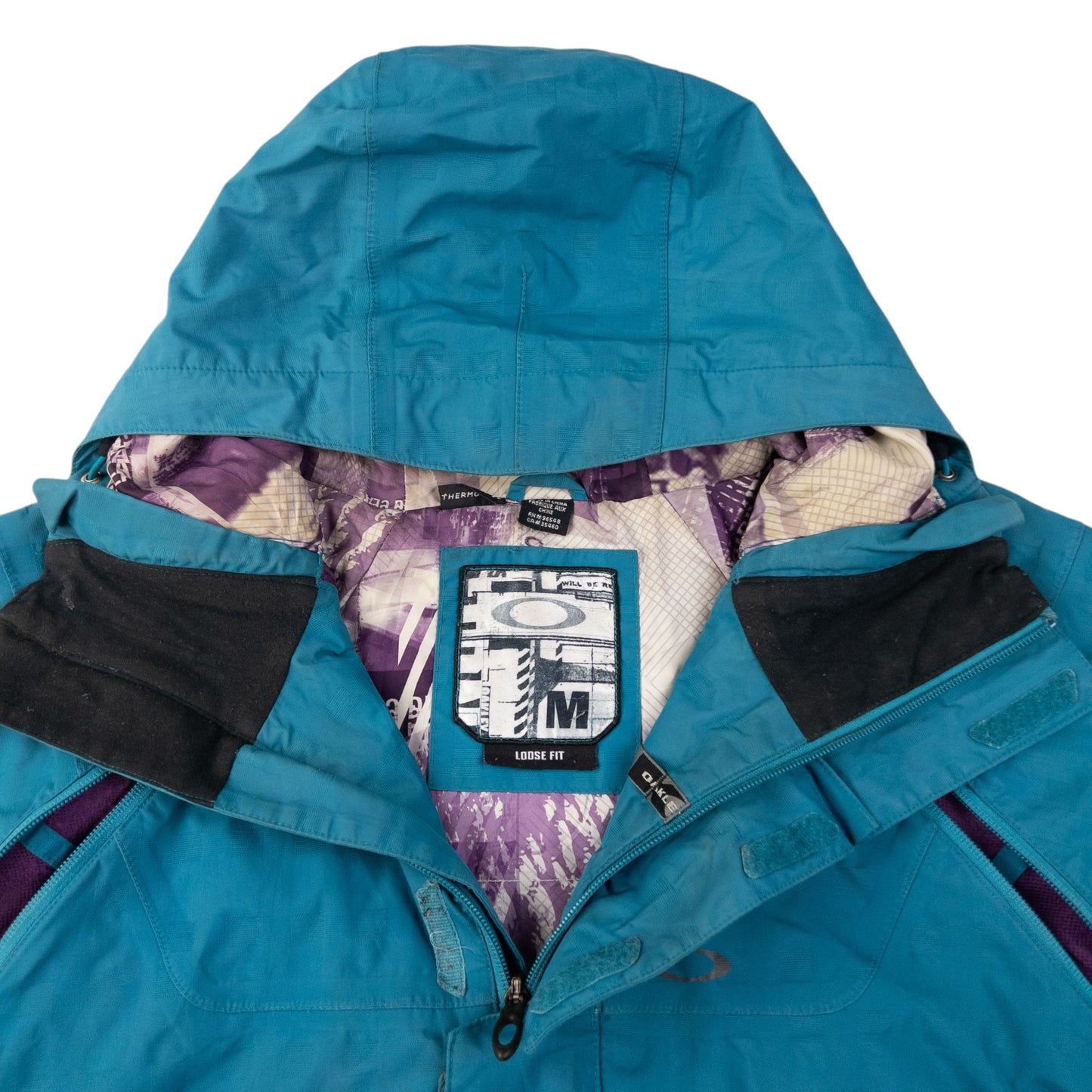Vintage Oakley Zip Up Snowboarding Jacket Size XL