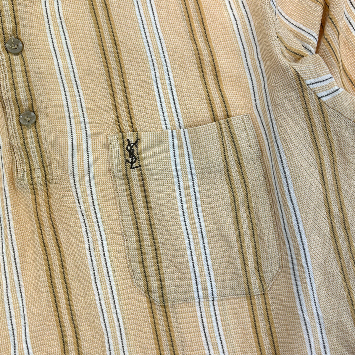 Vintage Yves Saint Laurent Long Sleeve Polo ShirtShirt Size M
