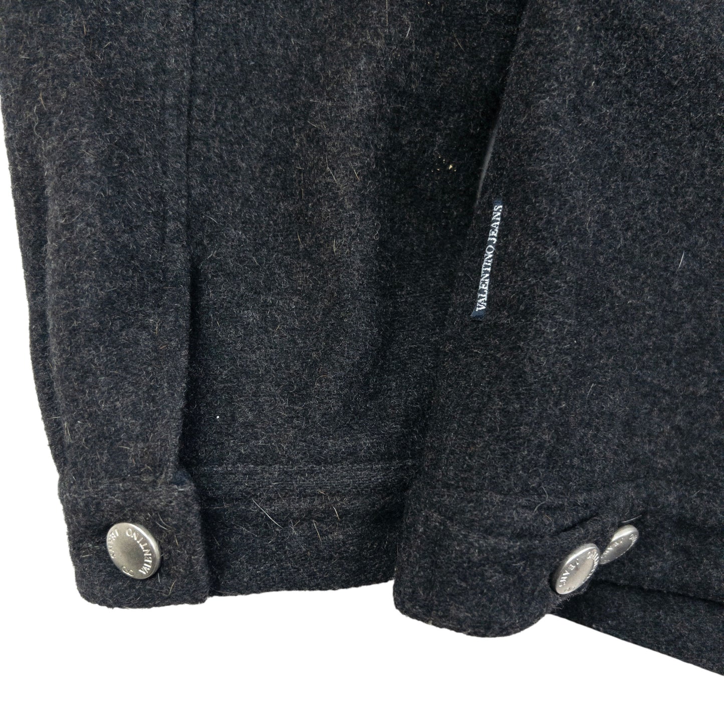 Vintage Valentino Jeans Button Up Wool Jacket Size XS