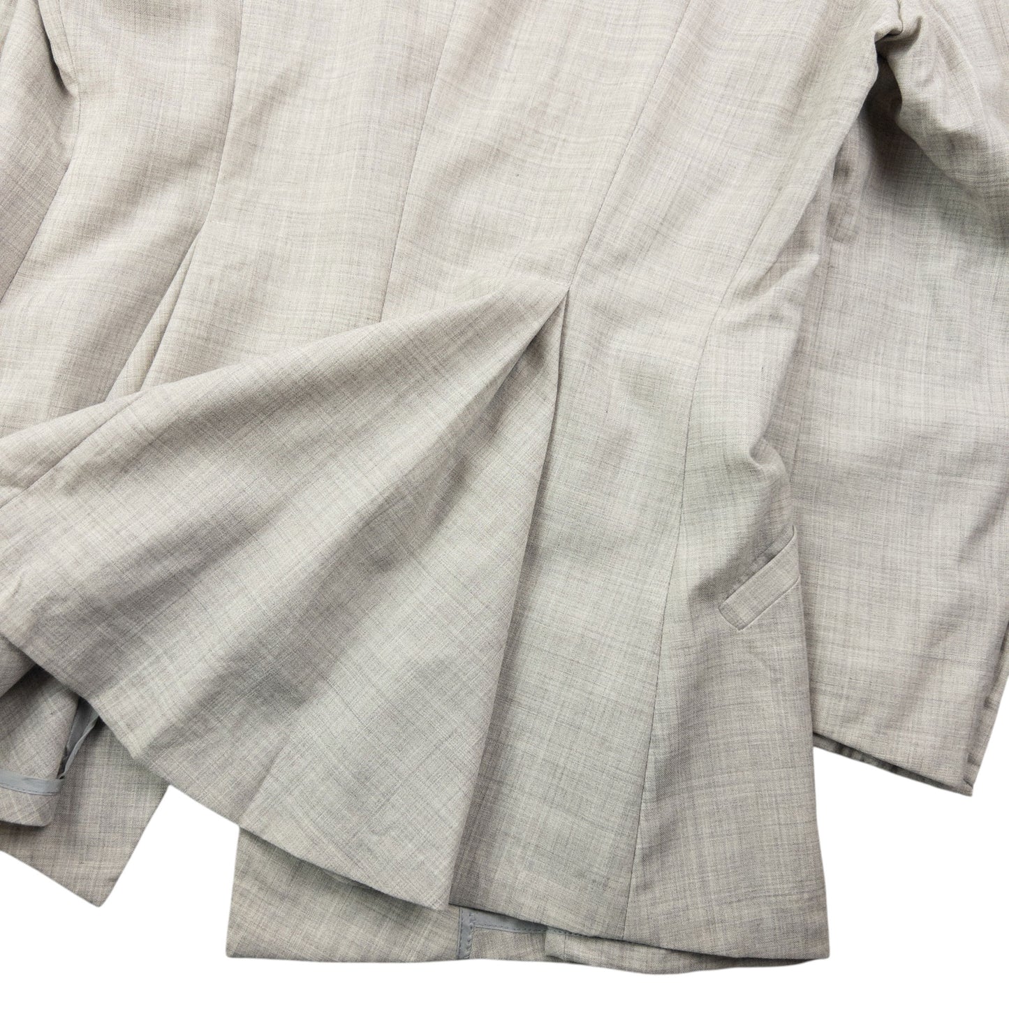 Vintage 90s Issey Miyake Pleated Jacket & Skirt Suit Set Womens Size M